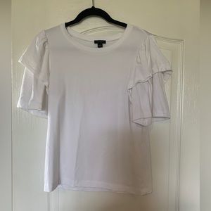 Women’s Ann Taylor White Blouse -Size Small